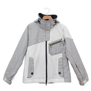 🏂 Body Glove Gray & White Ski Snowboard Jacket with Hood ⛷️